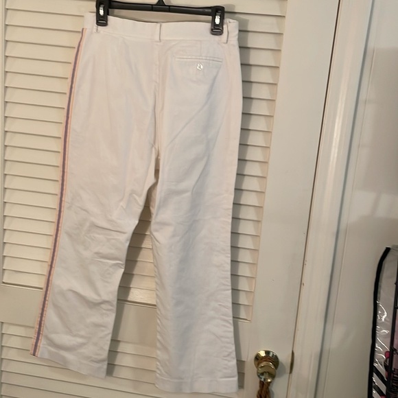 Lilly Pulitzer White Multicolored Side Striped Pants - Picture 6 of 10